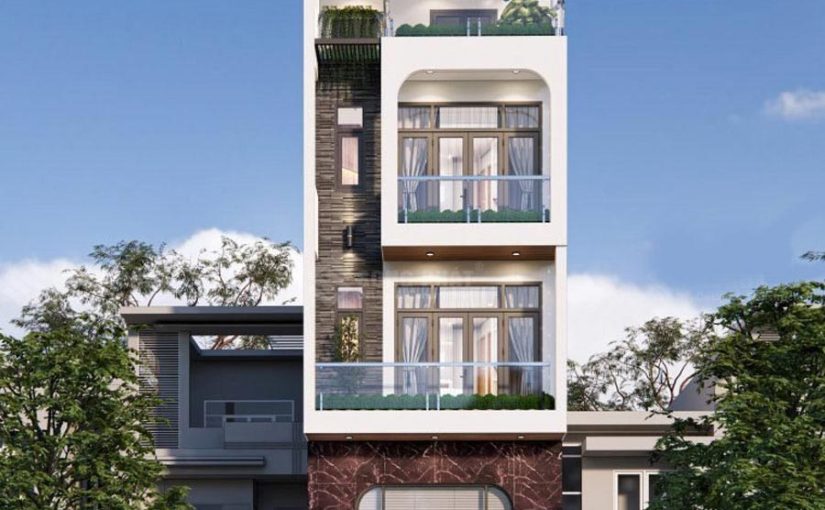 Mẫu thiết kế nhà phố 4 tầng nhà anh Huy ở Quận Gò Vấp