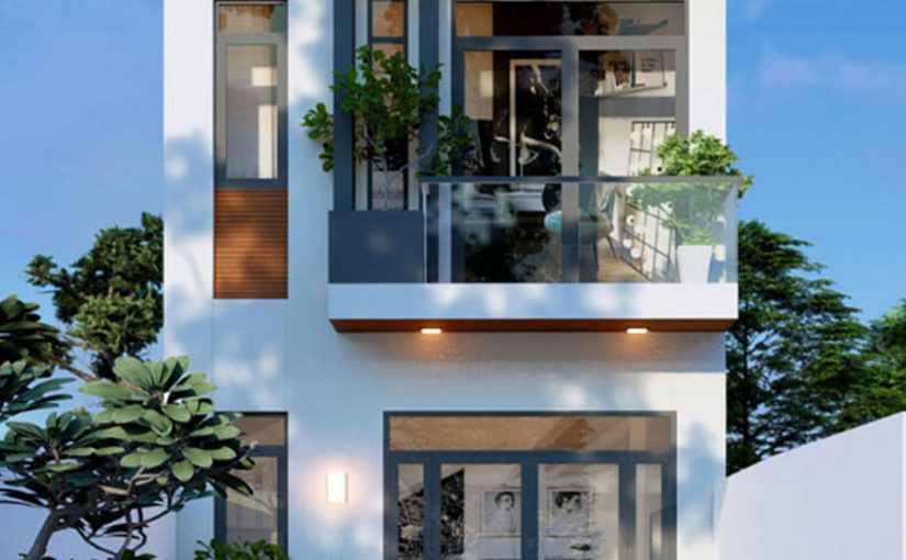 Mẫu thiết kế nhà phố 2 tầng  nhà chị Linh Huyện Bình Chánh