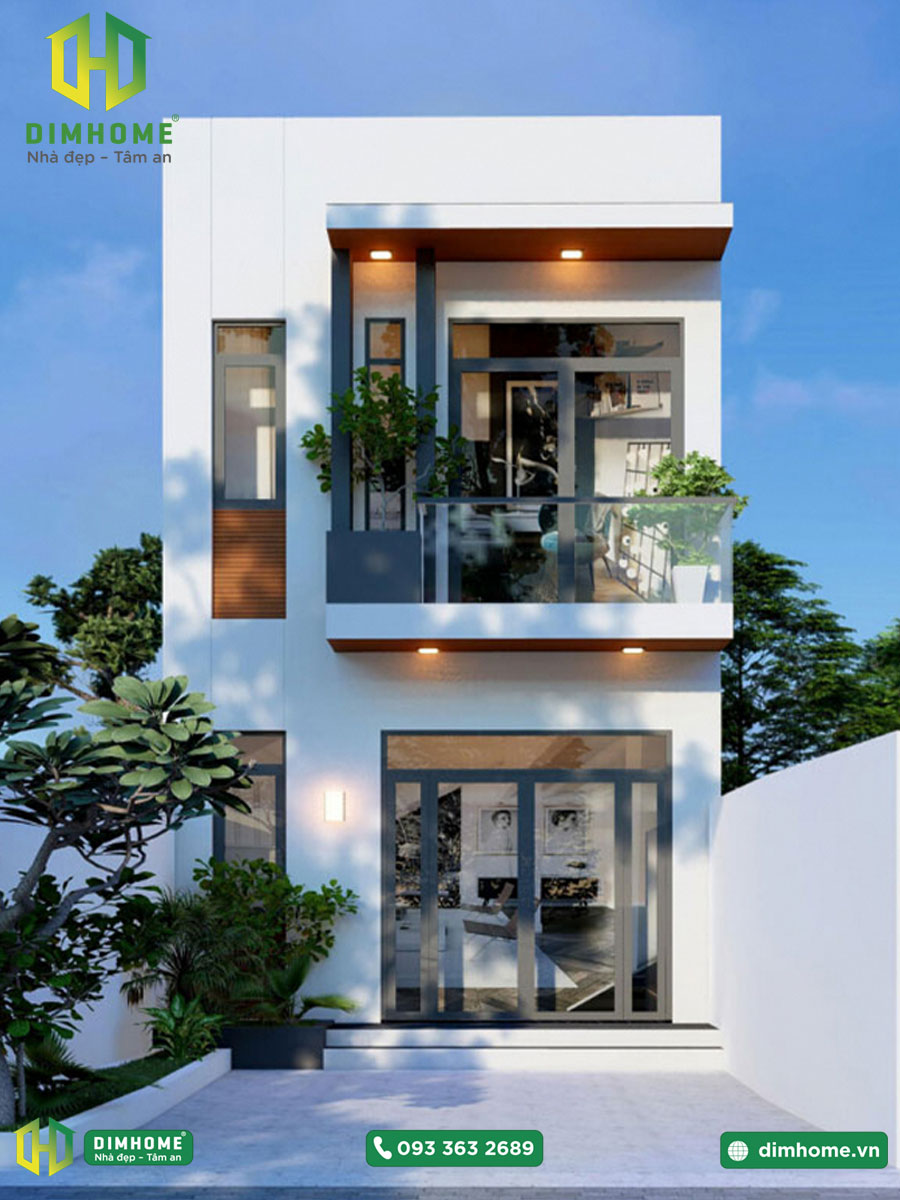Mẫu thiết kế nhà phố 2 tầng nhà chị Linh Huyện Bình Chánh