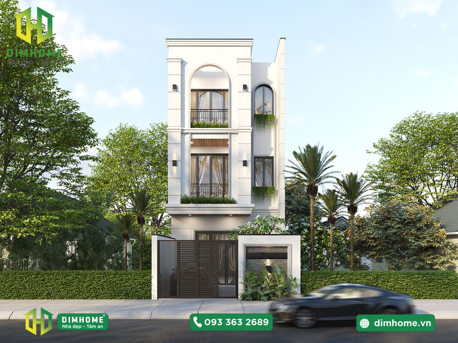 Mẫu thiết kế nhà phố 3 tầng sân thượng nhà anh Dương Quận Tân Bình