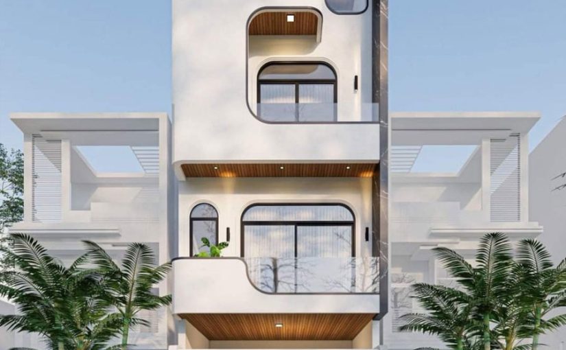 Mẫu thiết kế nhà phố 4 tầng nhà chị Lan Quận 6