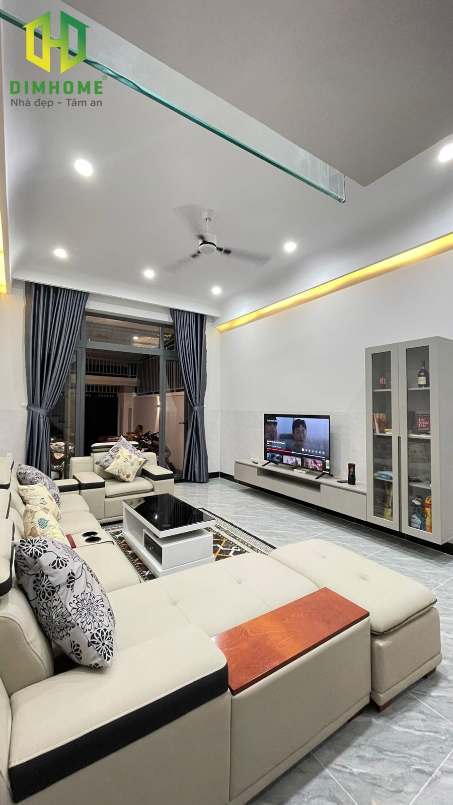 Bàn giao nhà phố 2 tầng 5,2x18m anh Lâm tại Hóc Môn