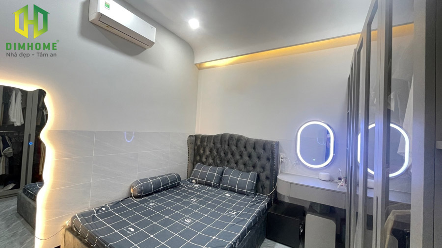 Bàn giao nhà phố 2 tầng 5,2x18m anh Lâm tại Hóc Môn