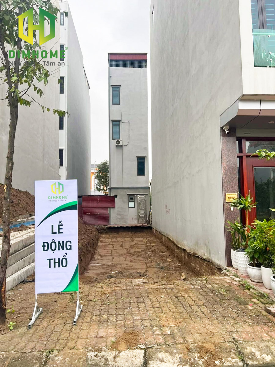 Khởi công xây dựng nhà phố 1 trệt 3 lầu tum sân thượng cô Duyên Gò Vấp