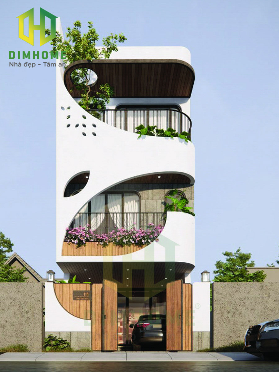 Mẫu nhà phố 3 tầng nhà anh Long ở Tân Phú