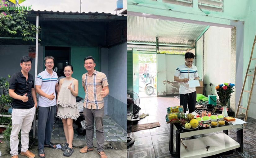 Khởi công sửa chữa nhà cấp 4 gác lửng chị Kim ở Quận Tân Bình