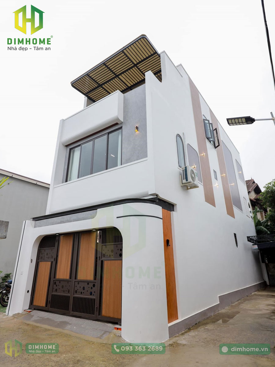 Thi công xây dựng nhà phố 3 tầng 5,3×18,8m nhà cô Oanh ở Thủ Đức