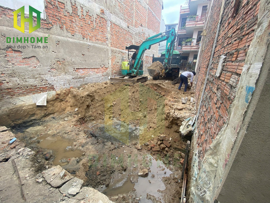 Xây dựng nhà phố 3 tầng 4,8x18m nhà chị Thuỷ ở Gò Vấp
