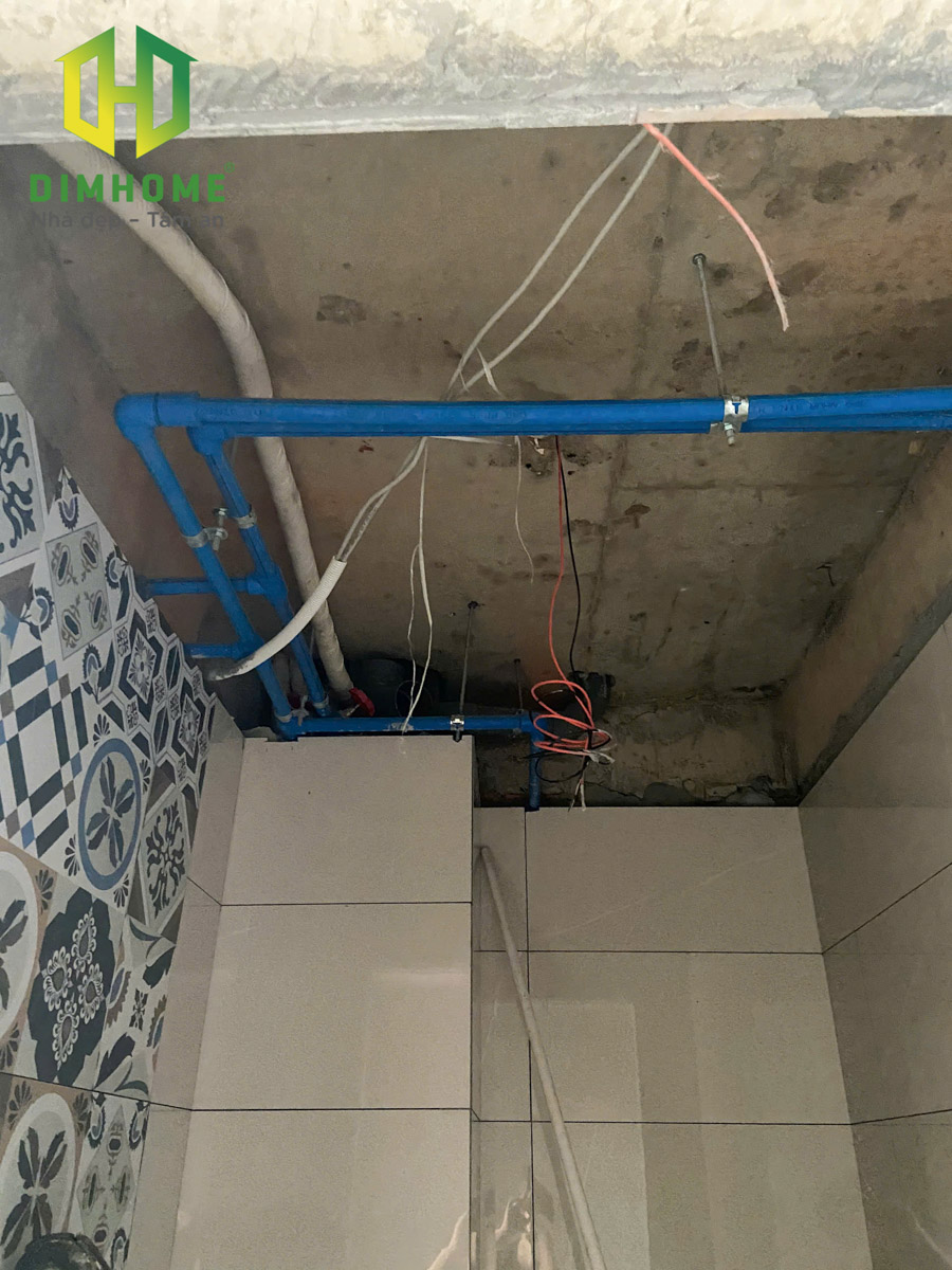 Thi công xây dựng nhà phố 1 trệt 1 lửng 2 lầu tum sân thượng nhà anh Tuấn Quận 3