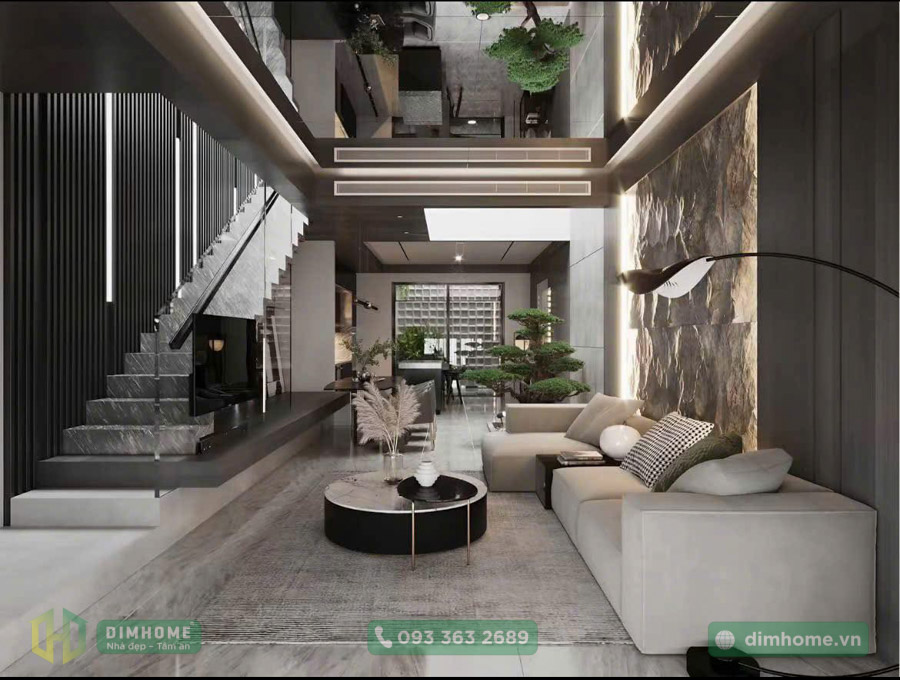 Mẫu nhà phố 2 tầng nhà anh Luân ở Quận 7