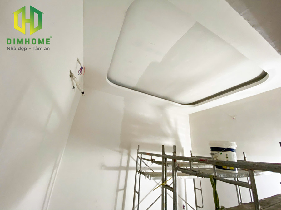 Thi công xây dựng nhà gác lửng nhà anh bình ở Quận 12